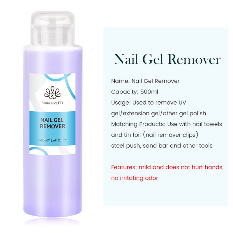 500ml Nail Cleaner Gel Remover Brush Cleaner Gel Nail Polish BORN PRETTY Nail Gel Remover 