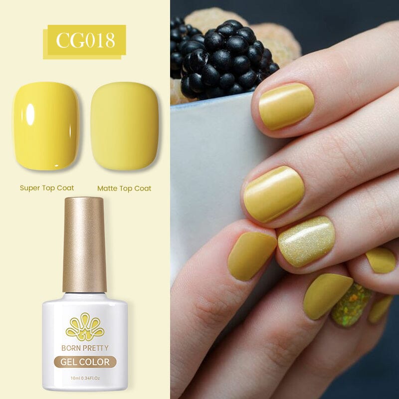 Yellow Nail Gel Polish CG018 10ml Gel Nail Polish BORN PRETTY 