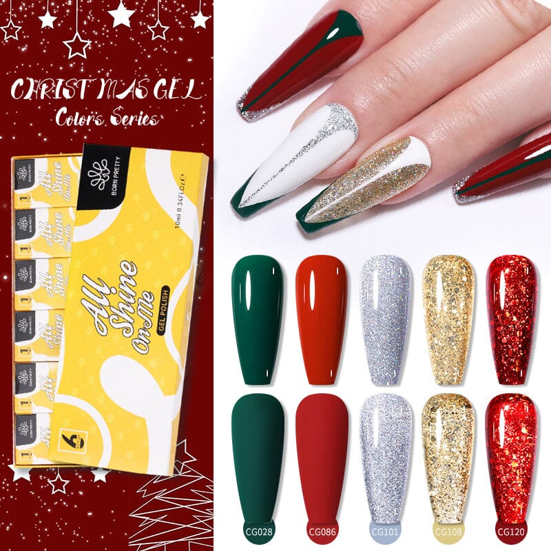 6 Colors Christmas Gel Polish Set Kits & Bundles BORN PRETTY 