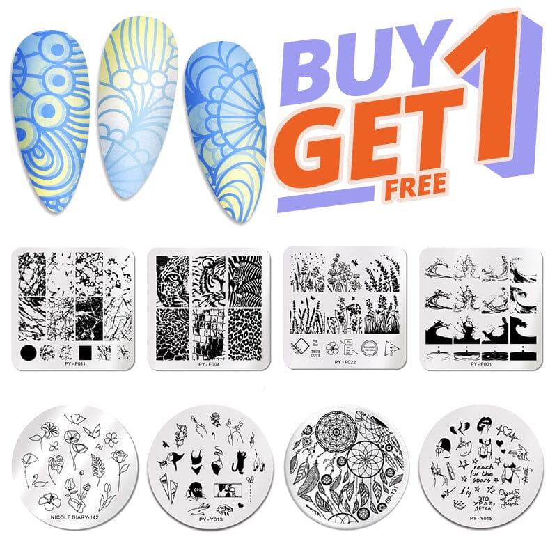 [Buy 1 Get 1 Free] Nail Stamping Plates Stamping Nail BORN PRETTY 