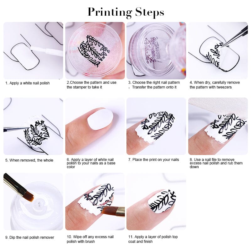Nailpad Nail Art Manicure Silicone Mat For Stamping Reverse Stamp Transfer  Water Marble Practice Workspace Design Plate Table Cover Pad