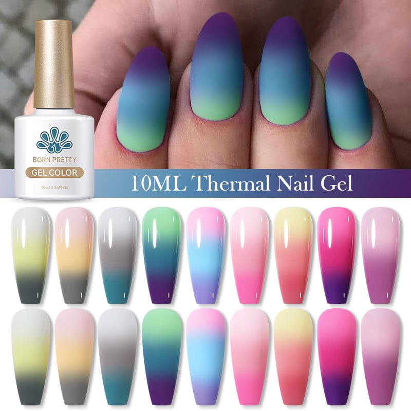 22 Colors Thermal Nail Gel Temperature Color Changing Gel Polish Set Gel Nail Polish BORN PRETTY 