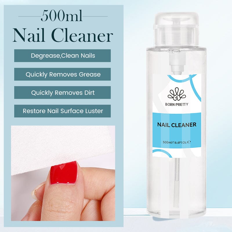 500ml Nail Cleaner Gel Remover Brush Cleaner Gel Nail Polish BORN PRETTY 