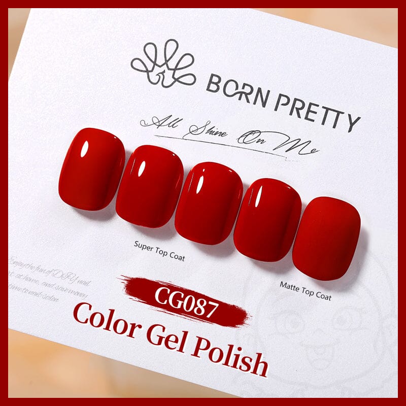 Red Gel Polish CG087 10ml Gel Nail Polish BORN PRETTY 