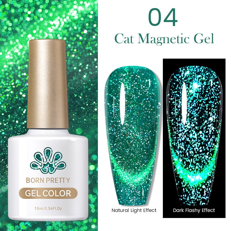 Reflective Cat Magnetic Gel 10ml Gel Nail Polish BORN PRETTY 04 