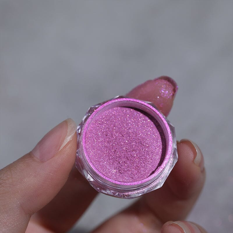 Pink Gradient Auroras Pearl Nail Powder #03 Nail Powder No Brand 
