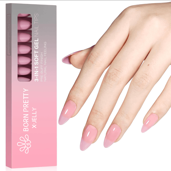 X-jelly 3-in-1 Soft Gel Nail Tips BORN PRETTY 