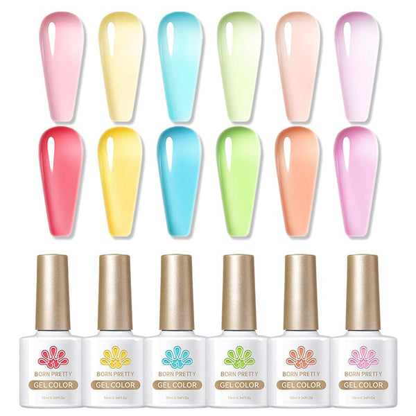 Pastel - 6 Colors Gel Polish Set 10ml Kits & Bundles BORN PRETTY 