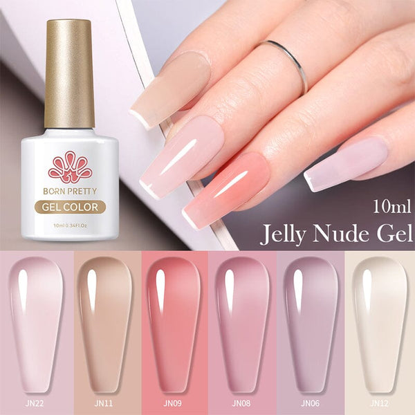 Nude Colors Jelly Nude Gel 10ml Gel Nail Polish BORN PRETTY 