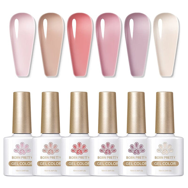 Nude - 6 Colors Gel Polish Set 10ml Kits & Bundles BORN PRETTY 