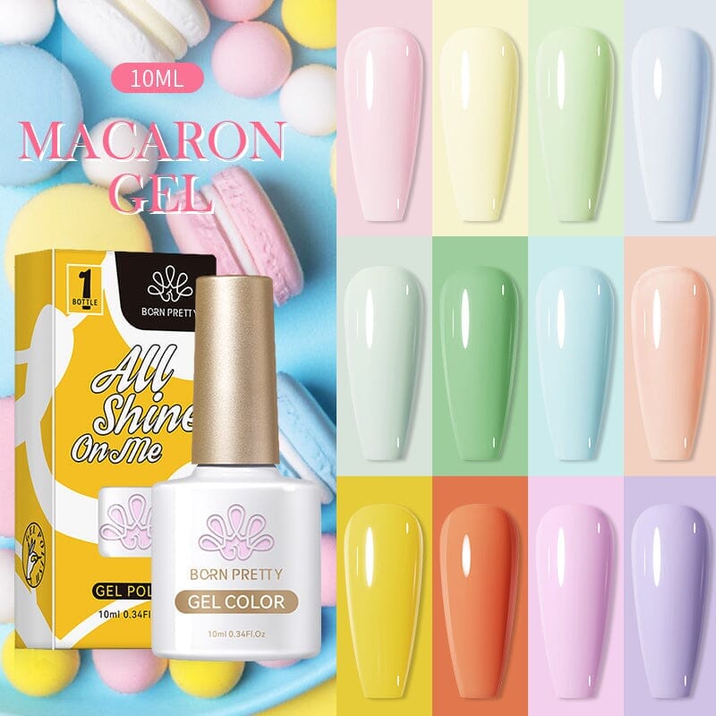 12 Colors Macaron Gel Polish Set 10ml Gel Nail Polish BORN PRETTY 