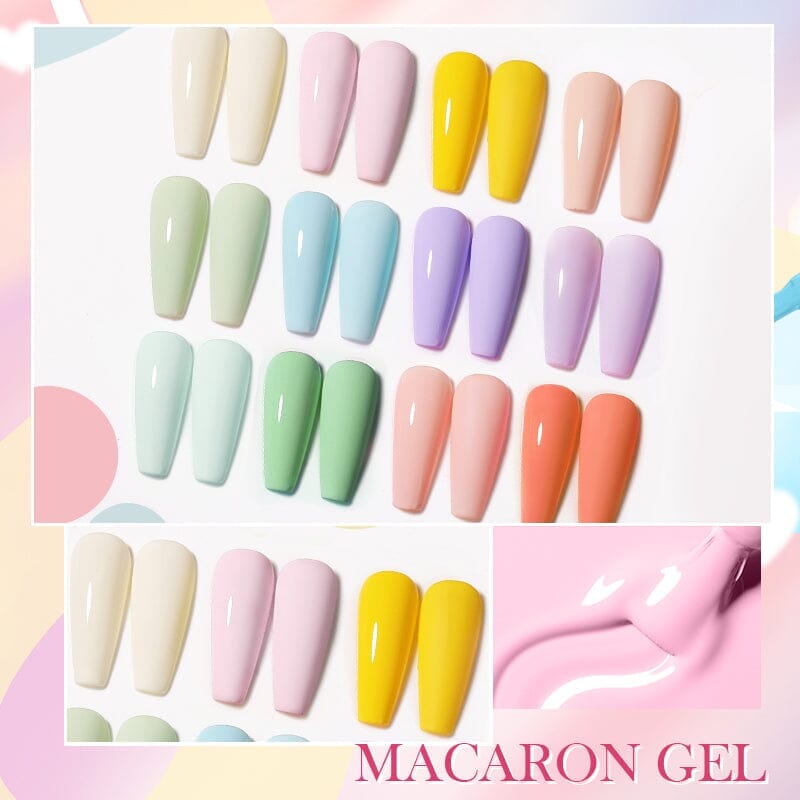 12 Colors Macaron Gel Polish Set 10ml Gel Nail Polish BORN PRETTY 