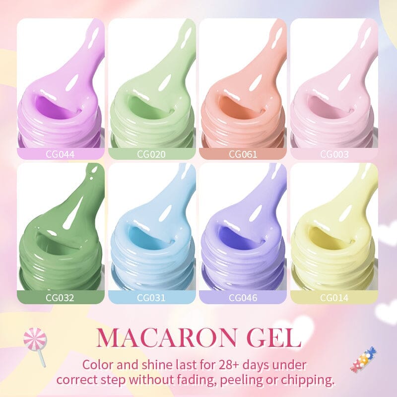 12 Colors Macaron Gel Polish Set 10ml Gel Nail Polish BORN PRETTY 