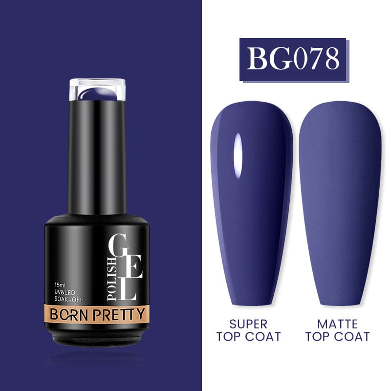 Purple Color Gel Polish BG078 15ml Gel Nail Polish BORN PRETTY 