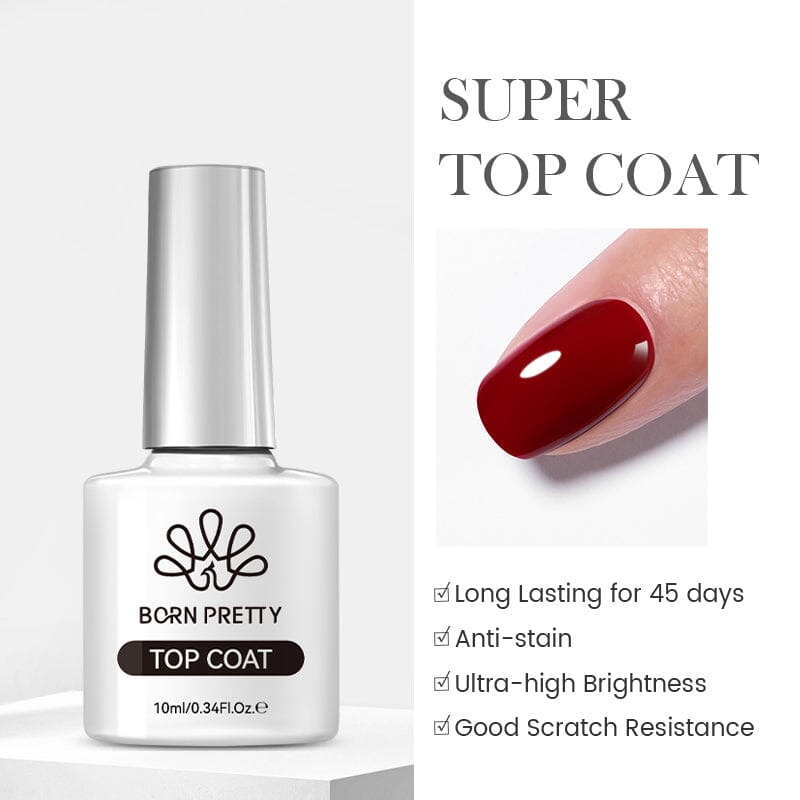 Function Gel 10ml (Base Top Coat Reinforcement Gel Dehydrator Primer) Gel Nail Polish BORN PRETTY Super Top Coat 