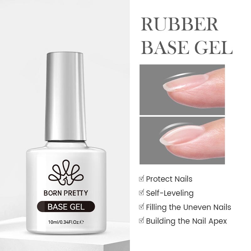 Function Gel 10ml (Base Top Coat Reinforcement Gel Dehydrator Primer) Gel Nail Polish BORN PRETTY Rubber Base Gel 