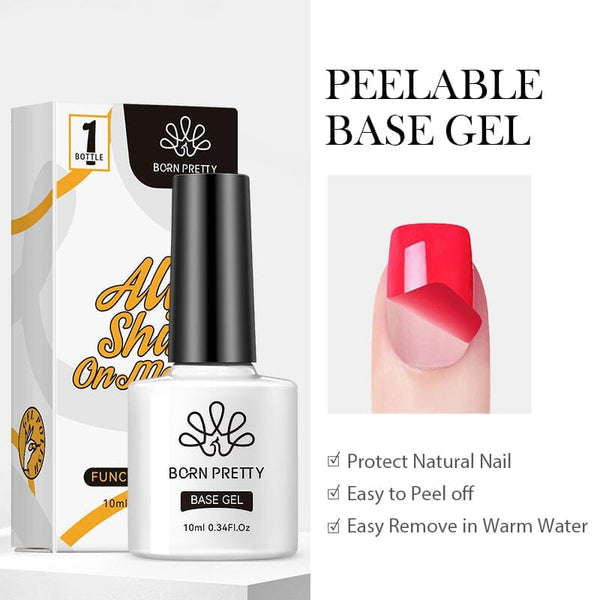 Peelable Base Gel 10ml Gel Nail Polish BORN PRETTY 