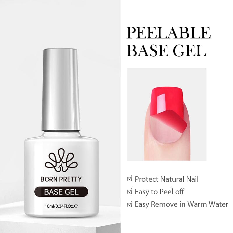 Function Gel 10ml (Base Top Coat Reinforcement Gel Dehydrator Primer) Gel Nail Polish BORN PRETTY Peelable Base Gel 