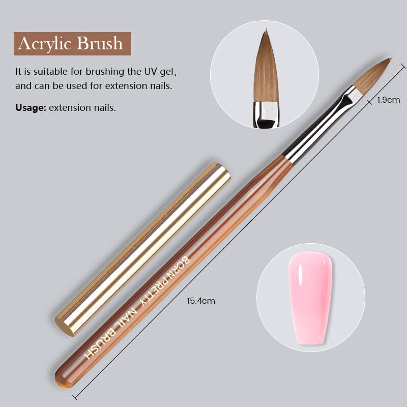 Private Label Classical Design Metal Handle Nail Art Crystal Pen with  Different Sizes Acrylic Brush Nail Art - China Kolinsky 100% Brush Nails  and Crimped Kolinsky Acrylic Nail Brush price | Made-in-China.com