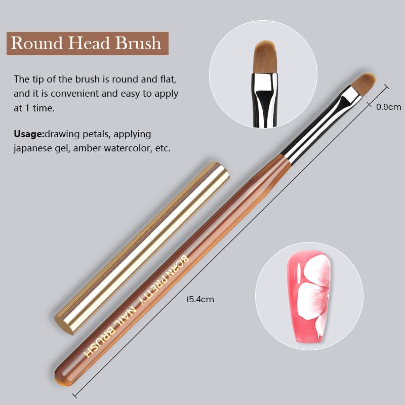 Acrylic UV Nail Brush Tools & Accessories BORN PRETTY Round Head Brush 