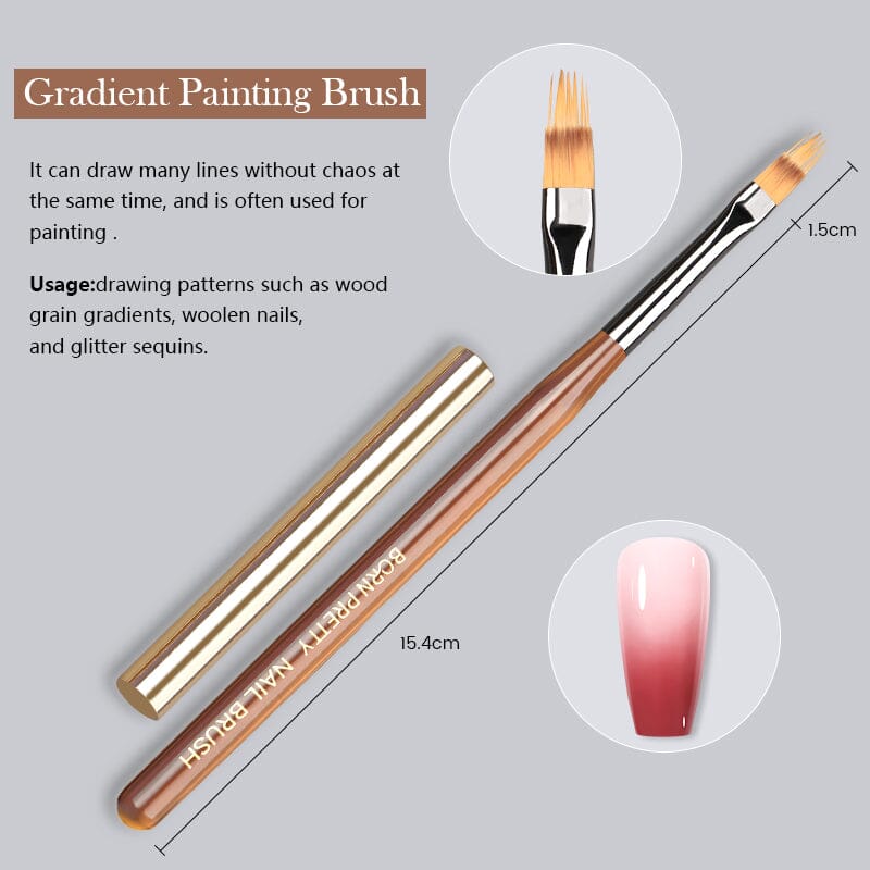 Acrylic UV Nail Brush Tools & Accessories BORN PRETTY Gradient Painting Brush 