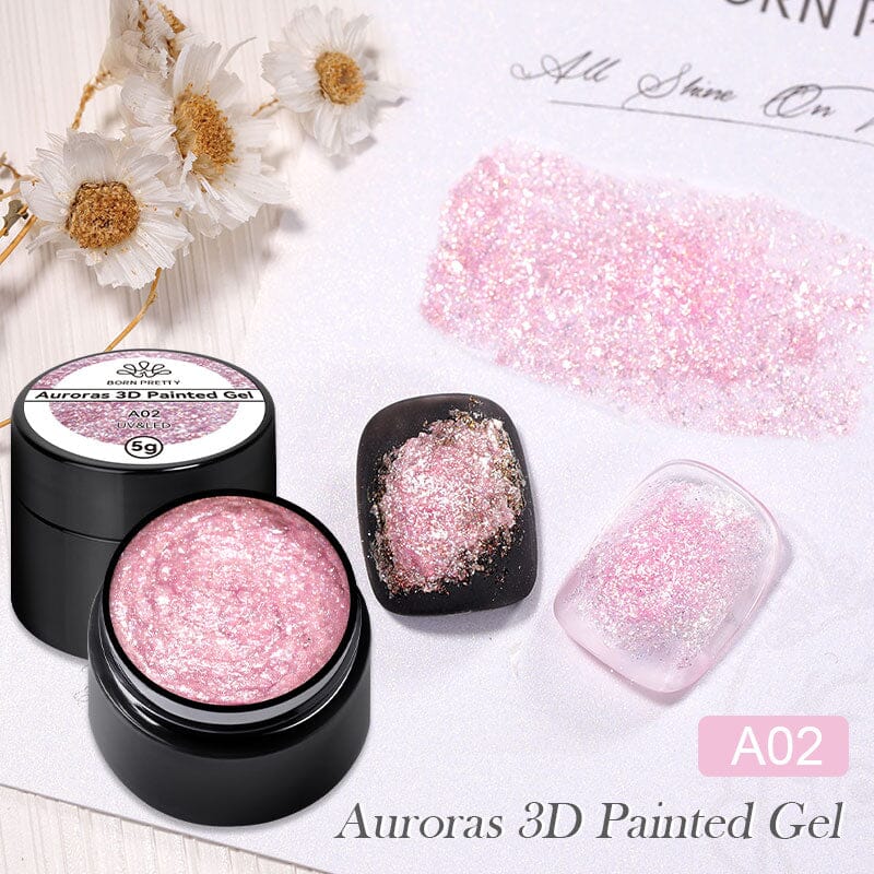 Auroras 3D Painted Gel Polish 5ml Gel Nail Polish BORN PRETTY A02 