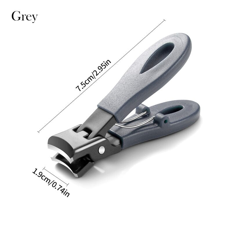 Large Opening Splash Proof Nail Clippers Cutter Tools & Accessories No Brand Grey 