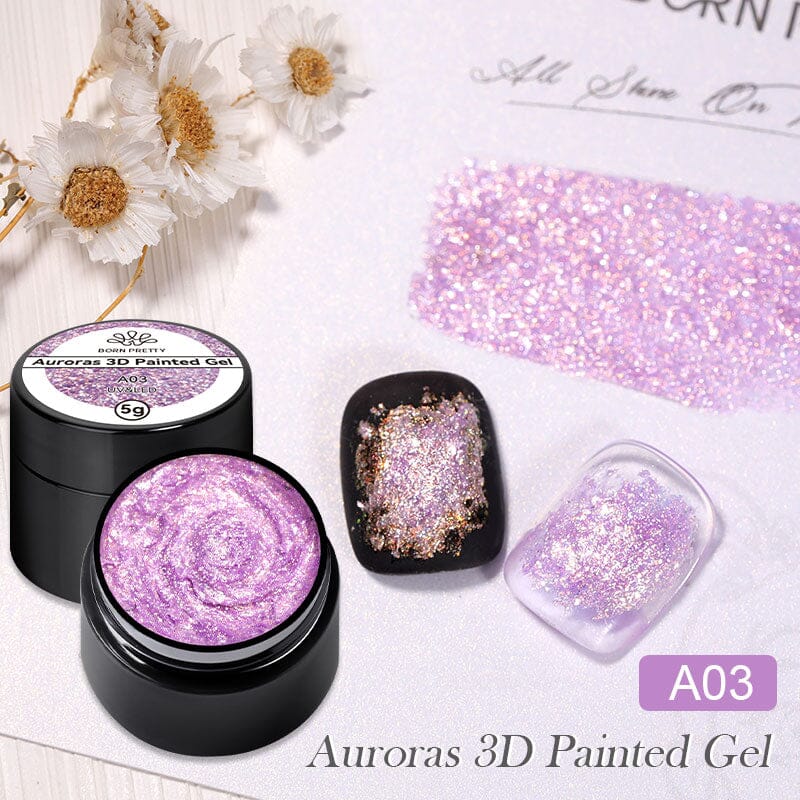 Auroras 3D Painted Gel Polish 5ml Gel Nail Polish BORN PRETTY A03 