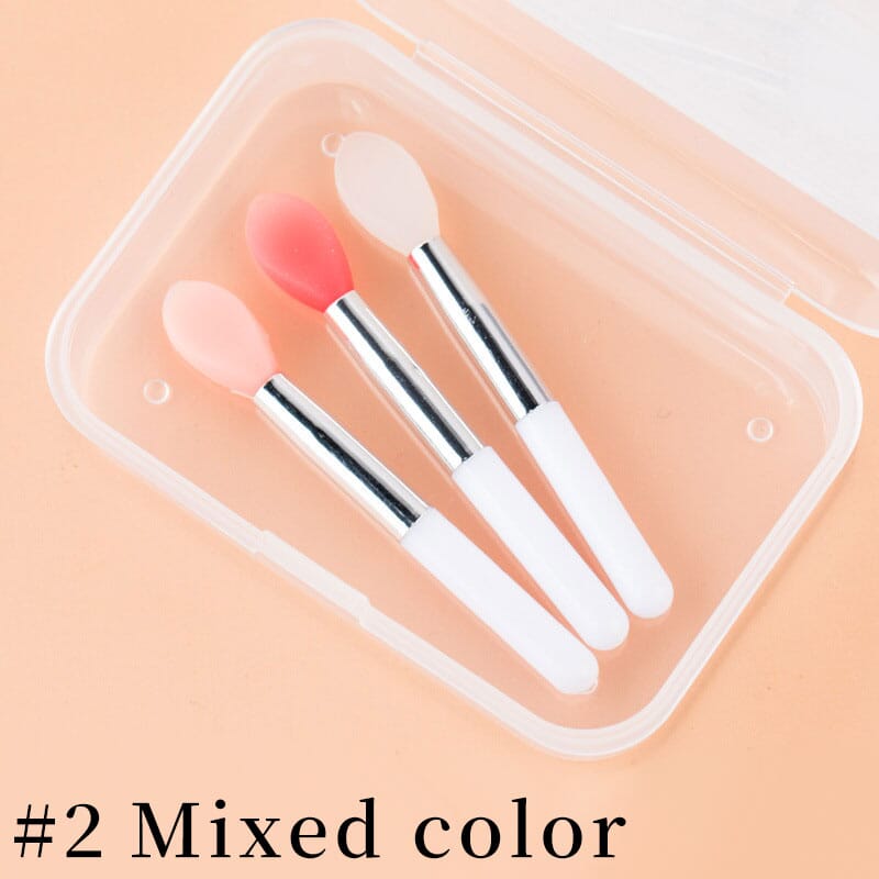 3pcs Nail Art Silicone Applicator Sticks (Pink, Clear, Red) Tools & Accessories No Brand 