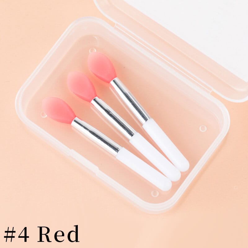 Nail Art Silicone Applicator Sticks Tools & Accessories No Brand 3pcs-Red 