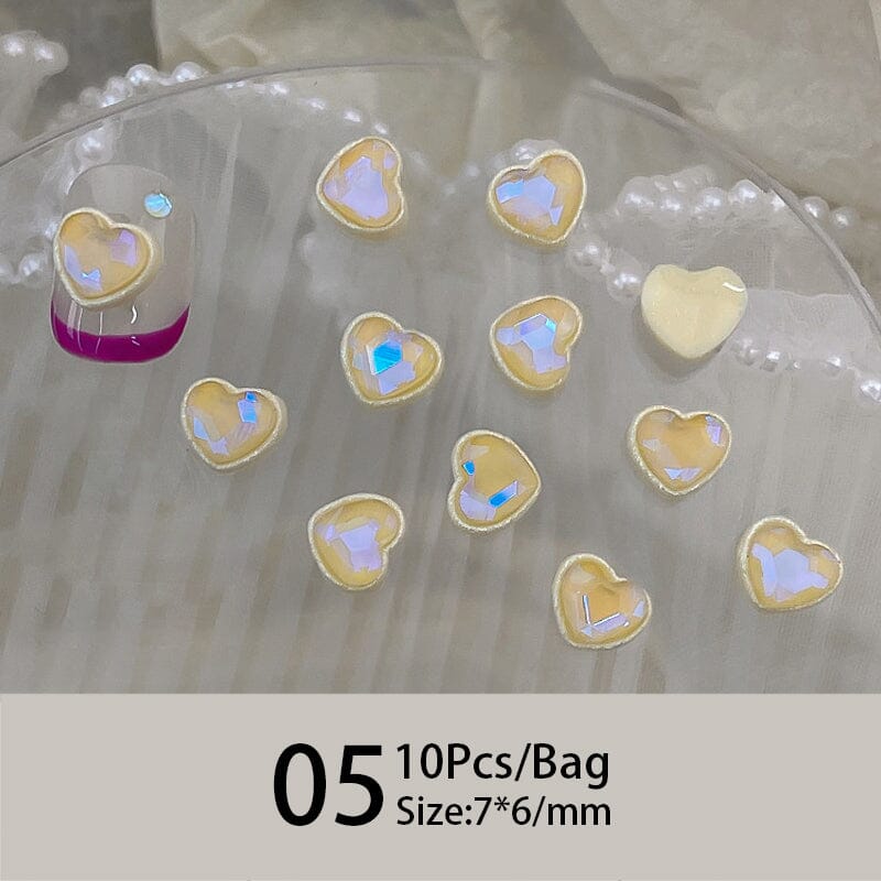 10pcs Macaron Ice Heart Nail Art Decorations Nail Decoration No Brand 05 