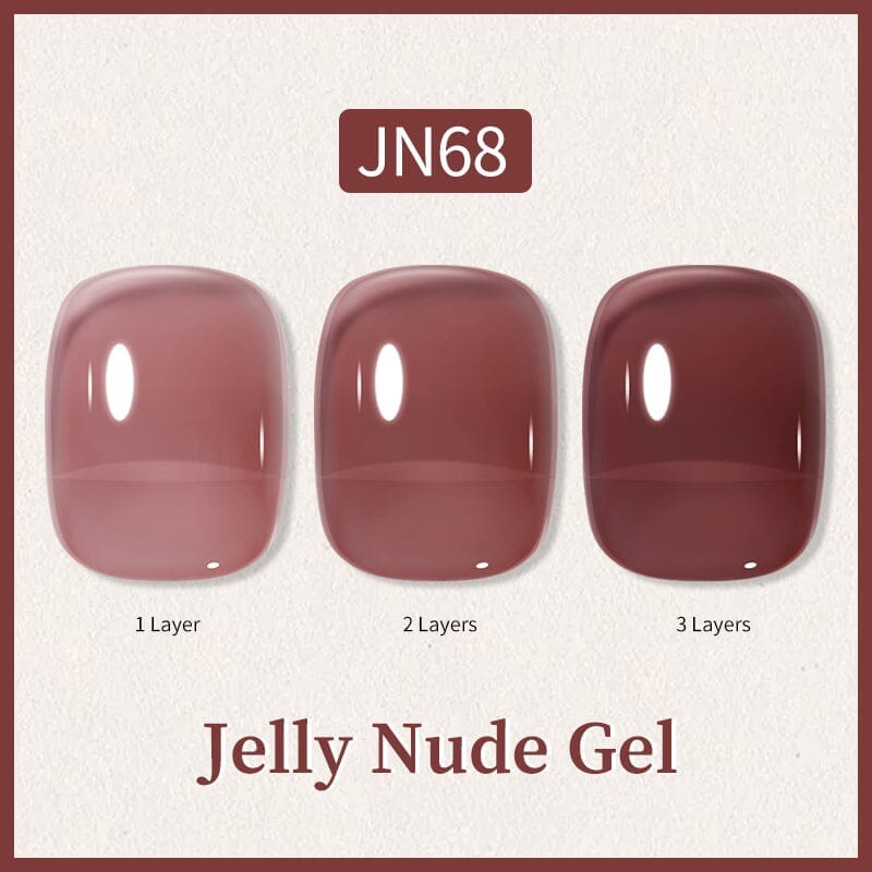 Autumn Winter Collection Jelly Nude Gel 10ml Gel Nail Polish BORN PRETTY JN68 