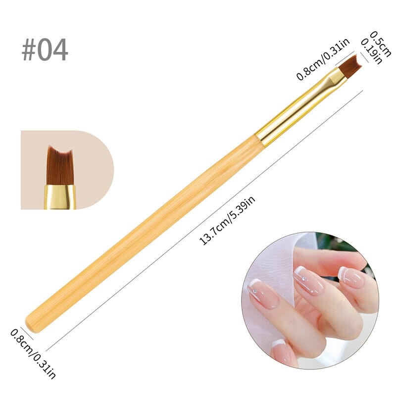 Woodiness Handle Nail Art Brushes Tools & Accessories BORN PRETTY 04 
