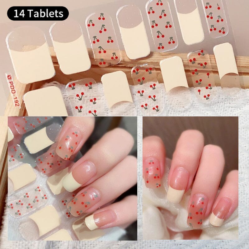 14 Strips Gel Nail Strips Full Cover Nail Stickers Nail Sticker No Brand 06 