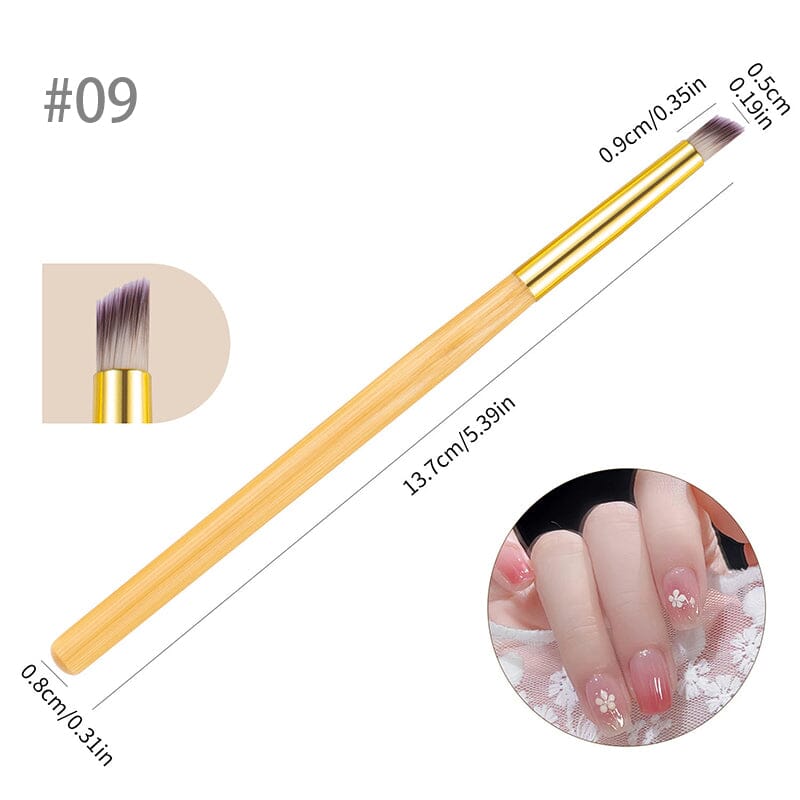 Woodiness Handle Nail Art Brushes Tools & Accessories BORN PRETTY 09 