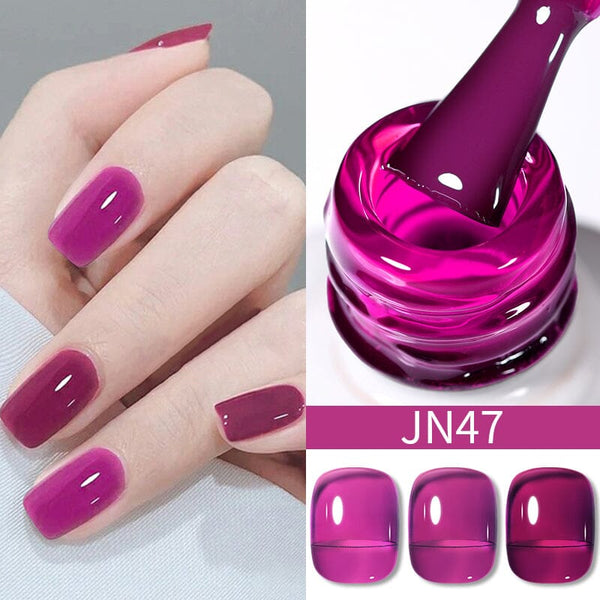 Purple Jelly Nude Gel Polish JN47 10ml Gel Nail Polish BORN PRETTY 