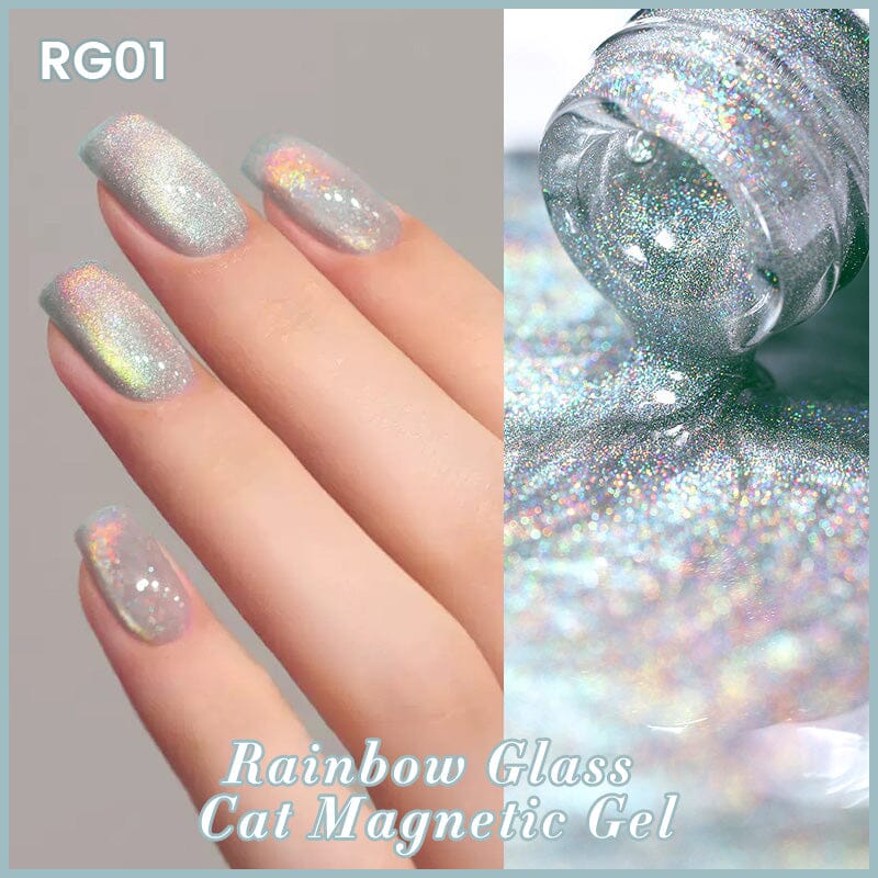 Rainbow Glass Cat Magnetic Gel Polish 10ml Gel Nail Polish BORN PRETTY RG01 