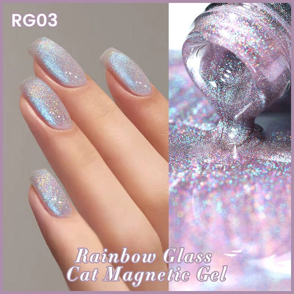 Rainbow Glass Cat Magnetic Gel RG03 10ml Gel Nail Polish BORN PRETTY 
