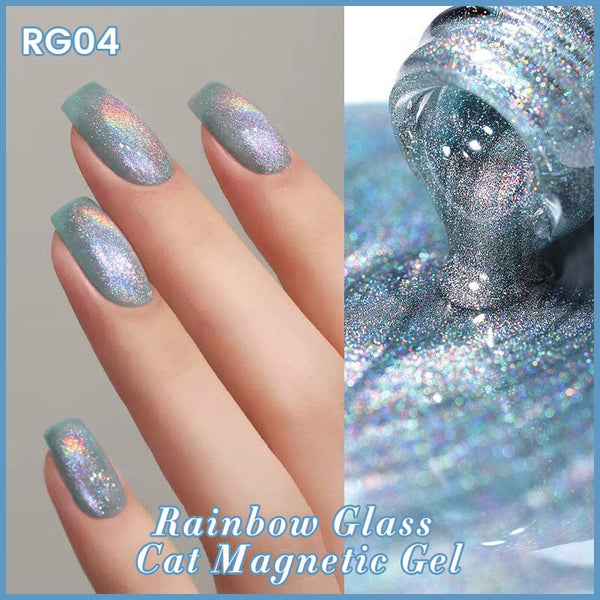 Rainbow Glass Cat Magnetic Gel RG04 10ml Gel Nail Polish BORN PRETTY 
