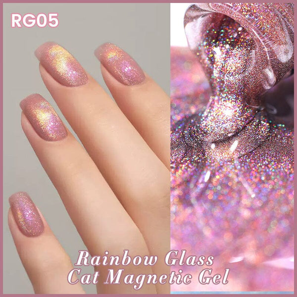 Rainbow Glass Cat Magnetic Gel RG05 10ml Gel Nail Polish BORN PRETTY 