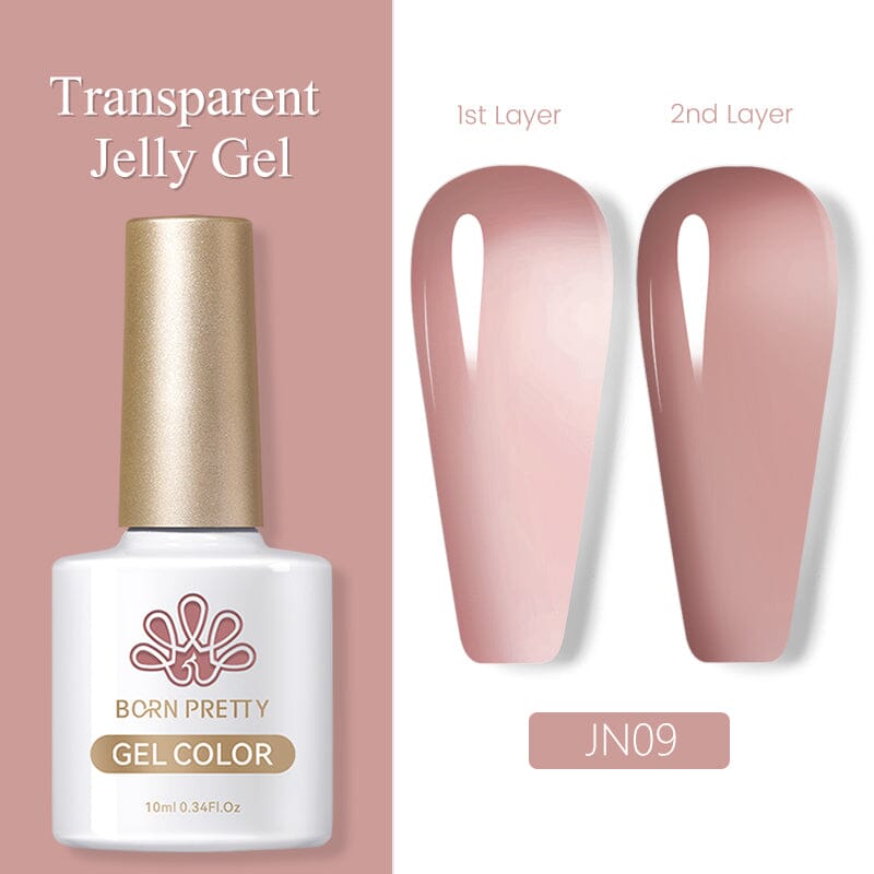 Jelly Nude Gel Polish JN09 10ml Gel Nail Polish BORN PRETTY 