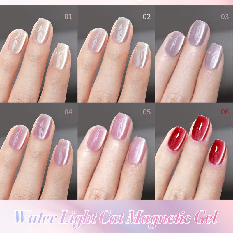 6 Colors Water Light Cat Magnetic Gel Polish Set 10ml Gel Nail Polish BORN PRETTY 