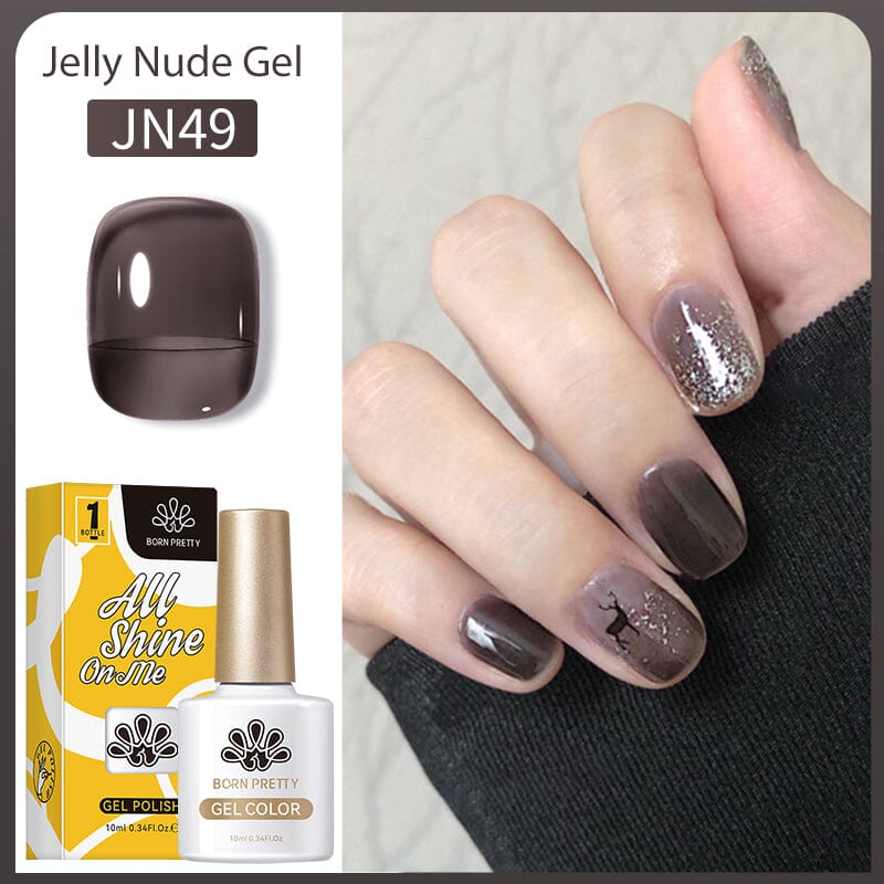 TikTok Metallic Panting Gel & Jelly Nude Gel Kit Gel Nail Polish BORN PRETTY 