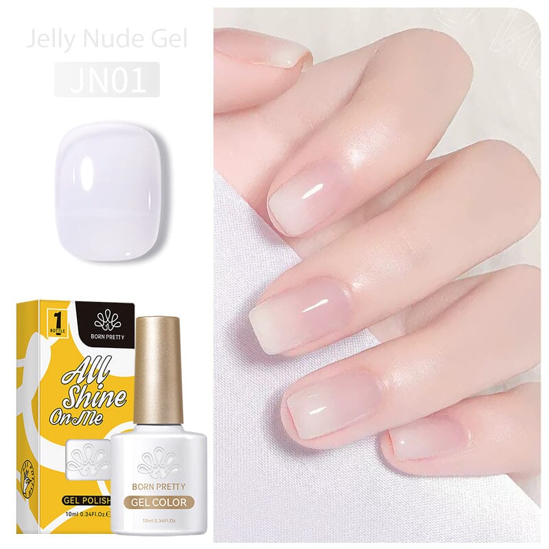 Jelly Nude Gel Gel Nail Polish BORN PRETTY JN01 