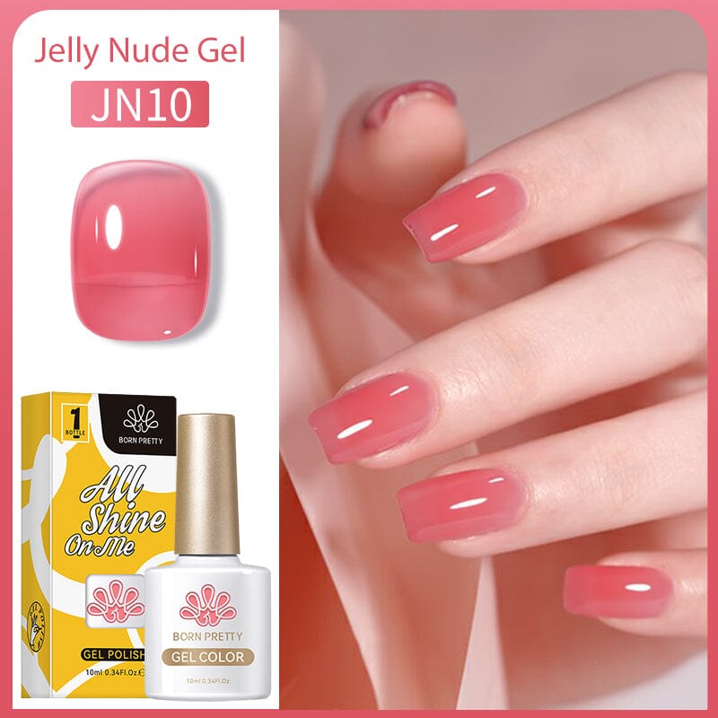 Jelly Nude Gel Gel Nail Polish BORN PRETTY JN10 