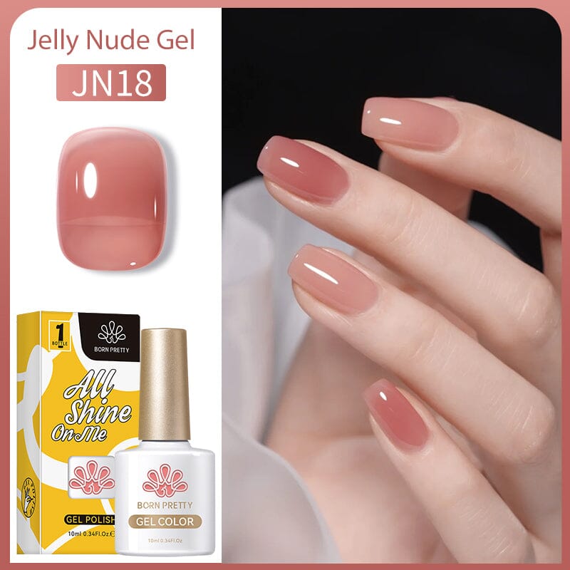Jelly Nude Gel Gel Nail Polish BORN PRETTY JN18 