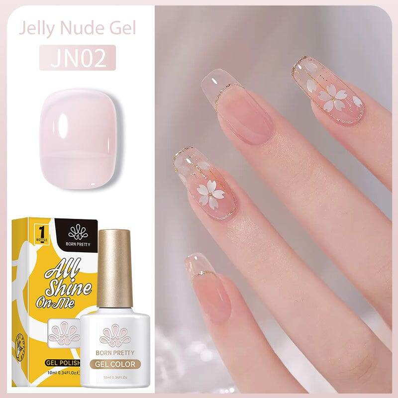Jelly Nude Gel Gel Nail Polish BORN PRETTY JN02 
