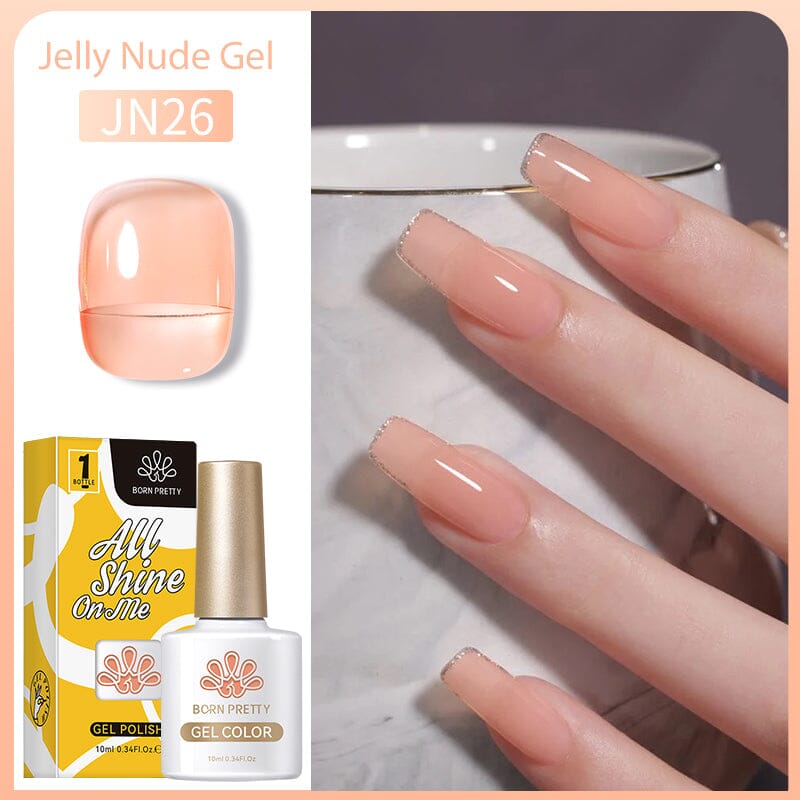 Jelly Nude Gel Gel Nail Polish BORN PRETTY JN26 
