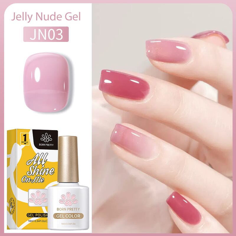 Jelly Nude Gel Gel Nail Polish BORN PRETTY JN03 