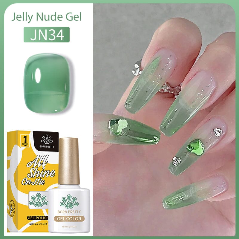 Jelly Nude Gel Gel Nail Polish BORN PRETTY JN34 
